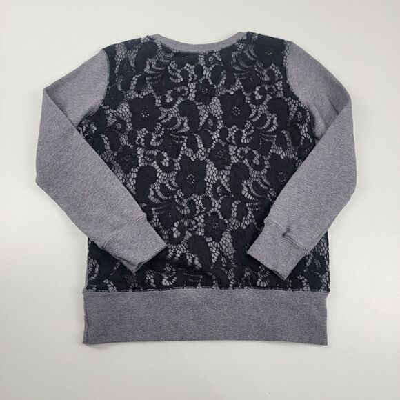 Universal Studios Sweatshirt Laced Crewneck Pullover Gray Black Womens Medium - Picture 8 of 11
